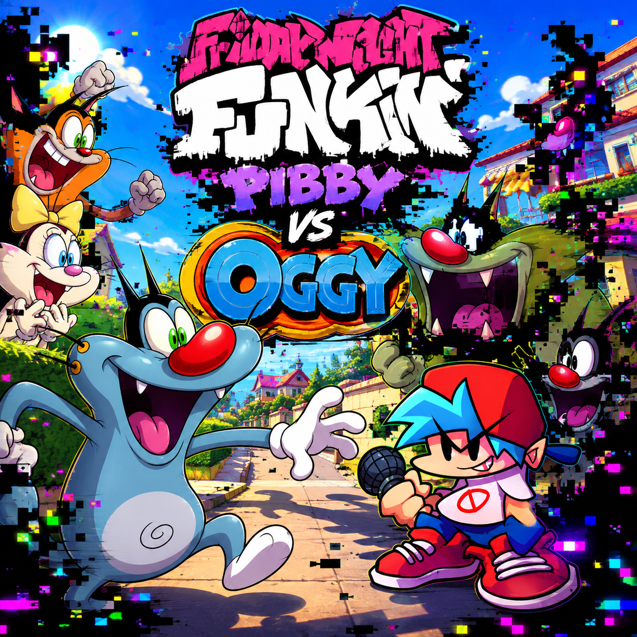 FNF Pibby vs Oggy High effort icon